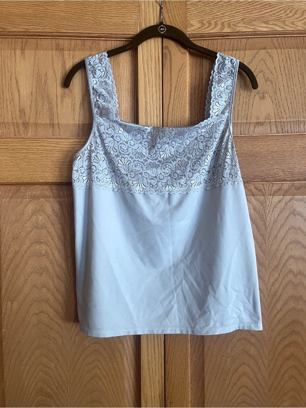 Cato‎ Gray Lace Yoke Camisole